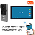 Wireless Wifi Video Doorbell System 1080P Doorphone Door Camera 7 Inch Touch Screen Video Intercom