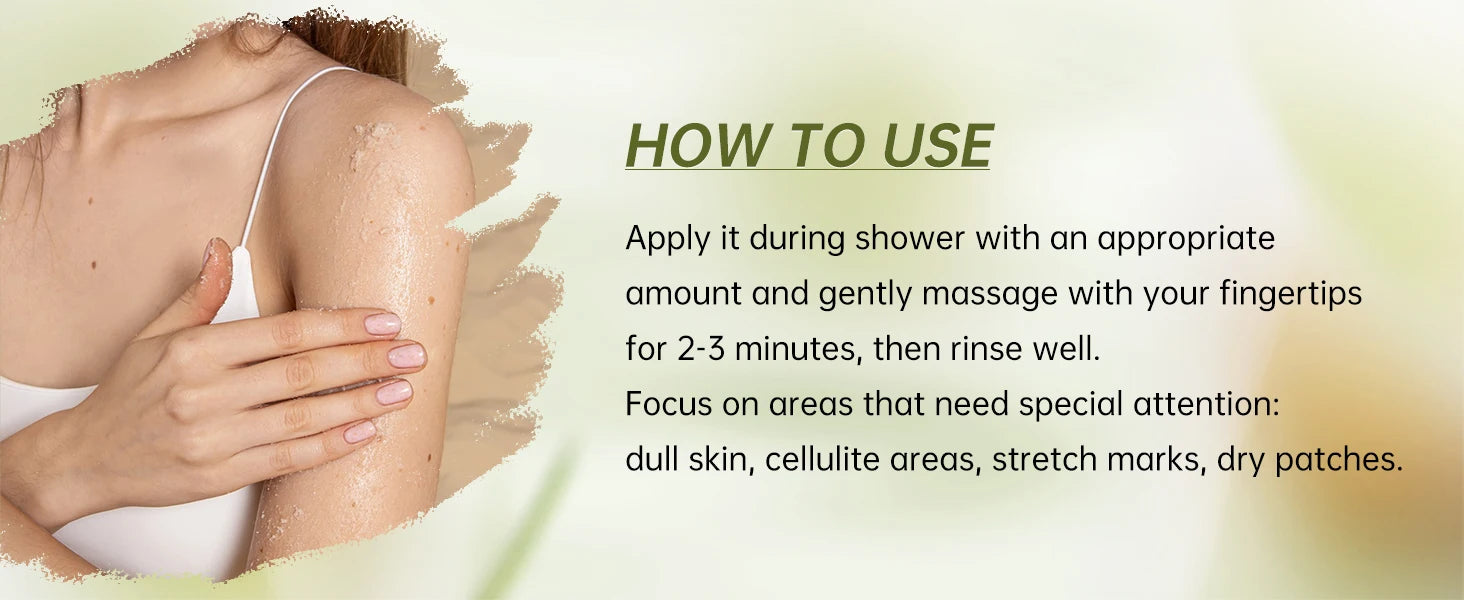 Body Scrub Exfoliant 250ml – Professional Smoothing Skin Care Scrubs Treatments Tidesmit