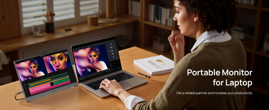 ARZOPA 16.1'' 180Hz 2.5K Portable Monitor, 2560x1440 QHD 107% sRGB, External Second Screen for Laptop, PC, PS5, Mac, Xbox-Z3FC