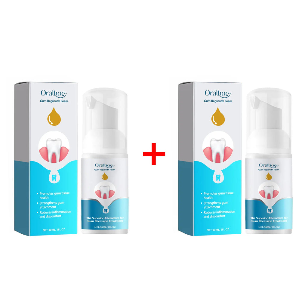 Tidesmit gum regrowth foam for teeth whitening, removing yellow stains, and relieving dental decay pain