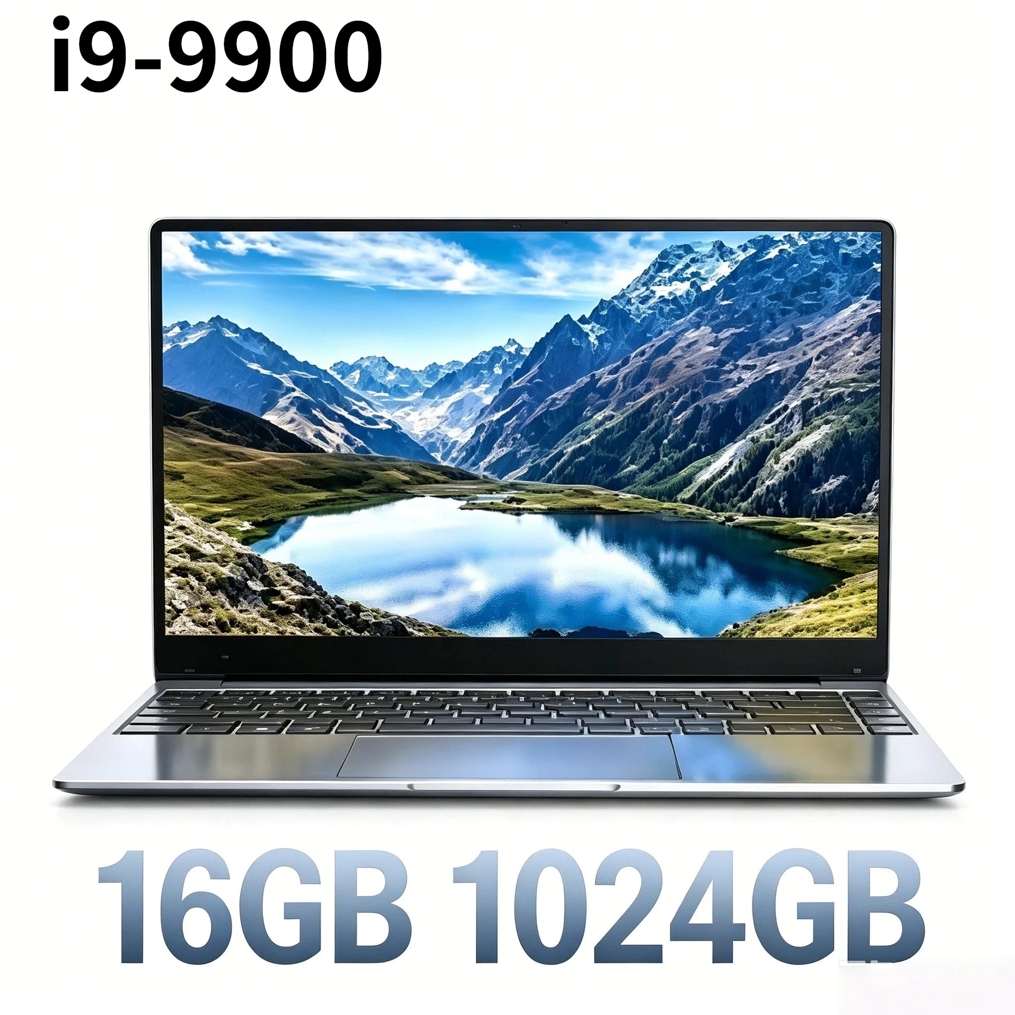 2026 NEW 14.1 Inch Ultra Slim Laptop Intel Core i9 9900 32GB RAM 2TB SSD Windows 11 Gaming Gamer Office Notebook 1920x1080 Pro