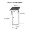 Tuya Outdoor Wireless Doorbell Solar Rain Cover Waterproof WiFi Door Bell Camera Motion Detection Two-way Audio Video Intercom