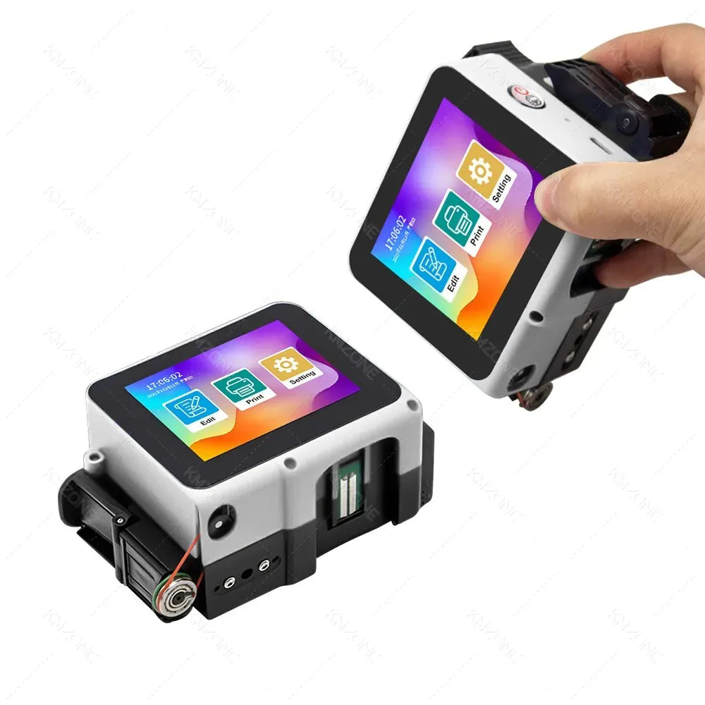 12.7mm Portable Mini Handheld Inkjet Printer for QR Barcode Batch Date Number Logo Expiry Date Coding Machine 28 Languages