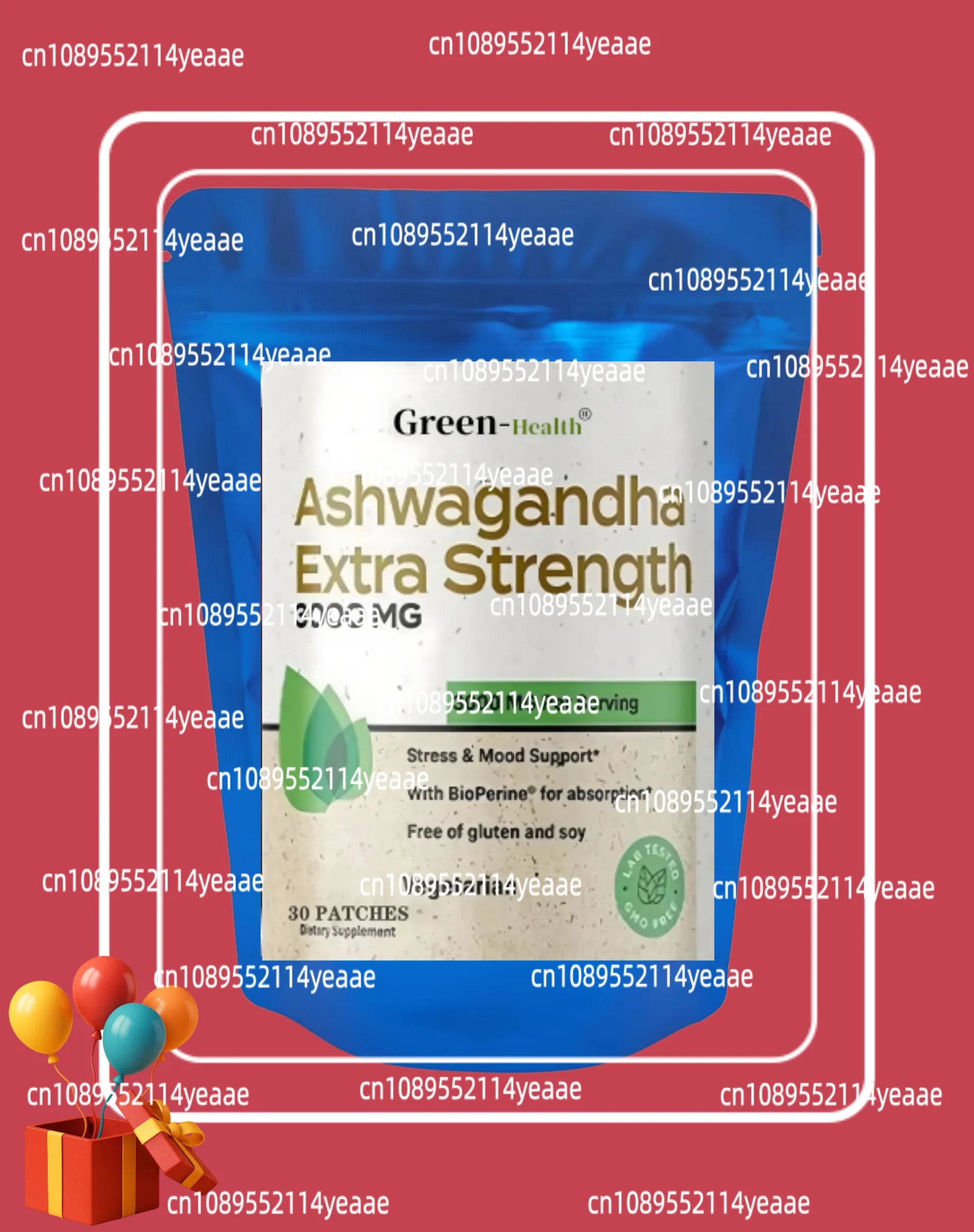 A5ye 30 Patches Ashwagandha Extract Supplement || Energy, Relieve Stress, Support Mood &