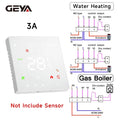 GEYA Tuya Smart WiFi Electric Floor Heating Thermostat With Linkage Water Floor Heating Gas Boiler Wall-mounted Stove Thermostat