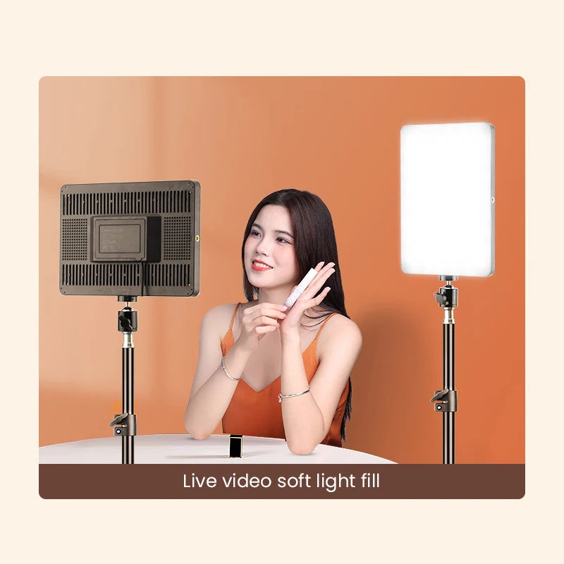 LED Video Light Panel for Content Creation - Adjustable Color Temp Tidesmit