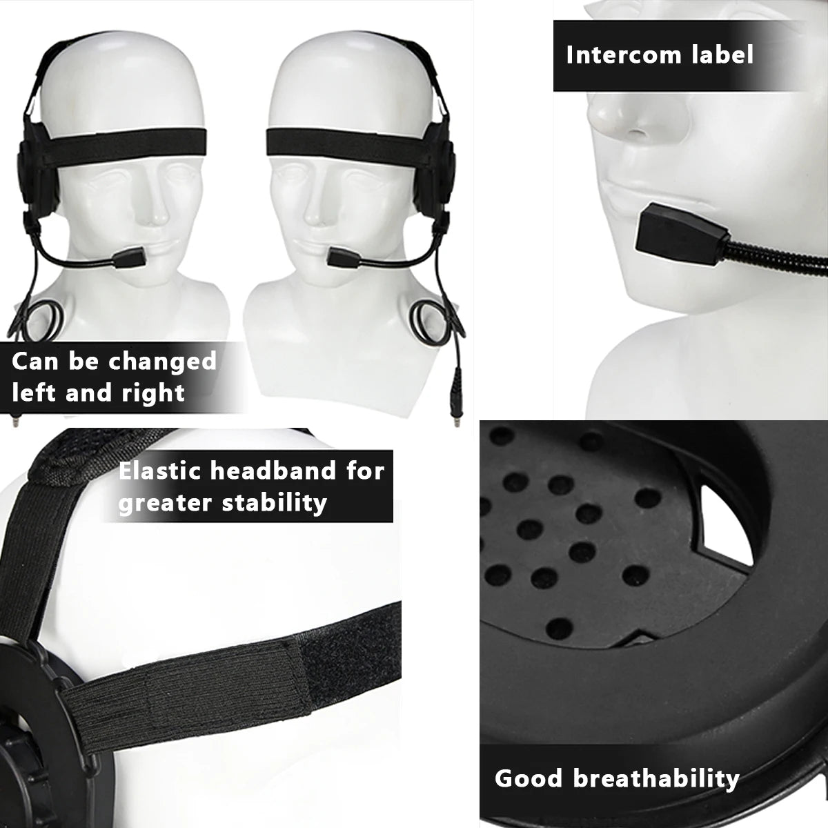 Tactical Shooting Headset with U94 PTT for Baofeng Radio - Tidesmit Tidesmit