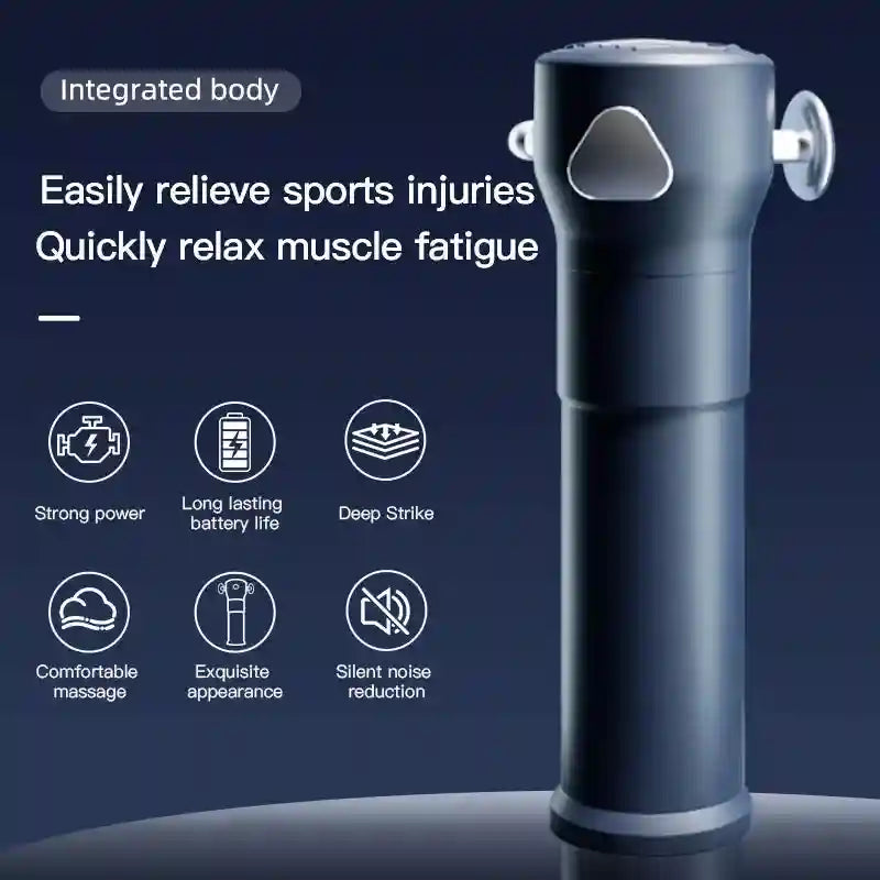 Deep Tissue Massage Gun - Portable Wellness Tool | 3-Speed Black Relaxation Treatment Tidesmit