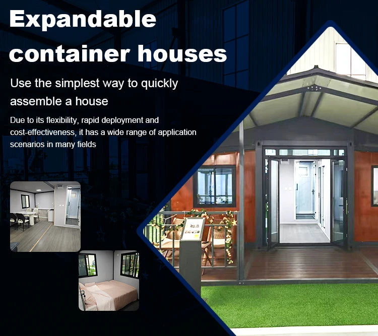 Houses Prefab 3 Bedrooms Luxury Pre Fab House Cheap Tiny Container Prefabricated Mobile Expandable House