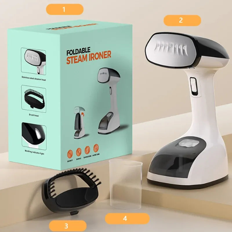 Tidesmit 1600W Foldable Handheld Garment Steamer 220V EU Plug