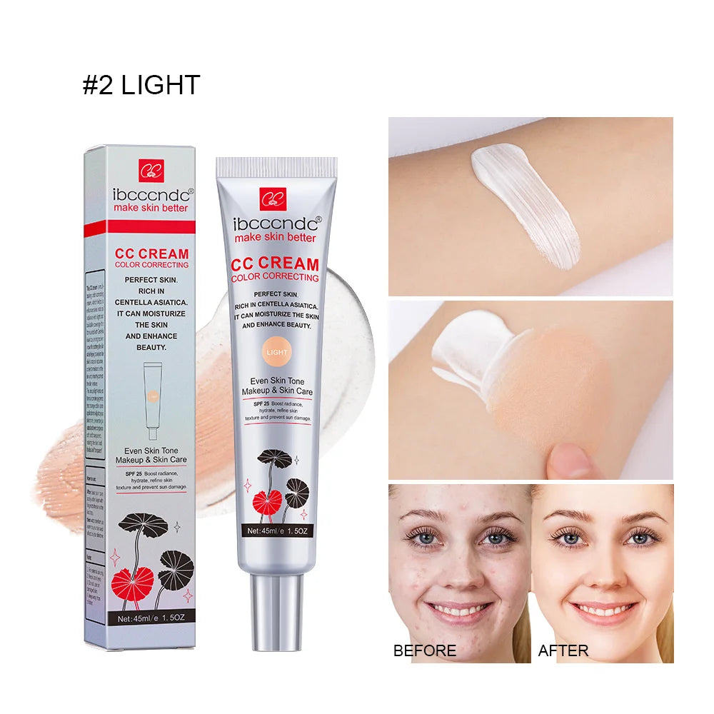 Tidesmit waterproof moisturizing CC cream face makeup texture close-up for long-lasting skin protection