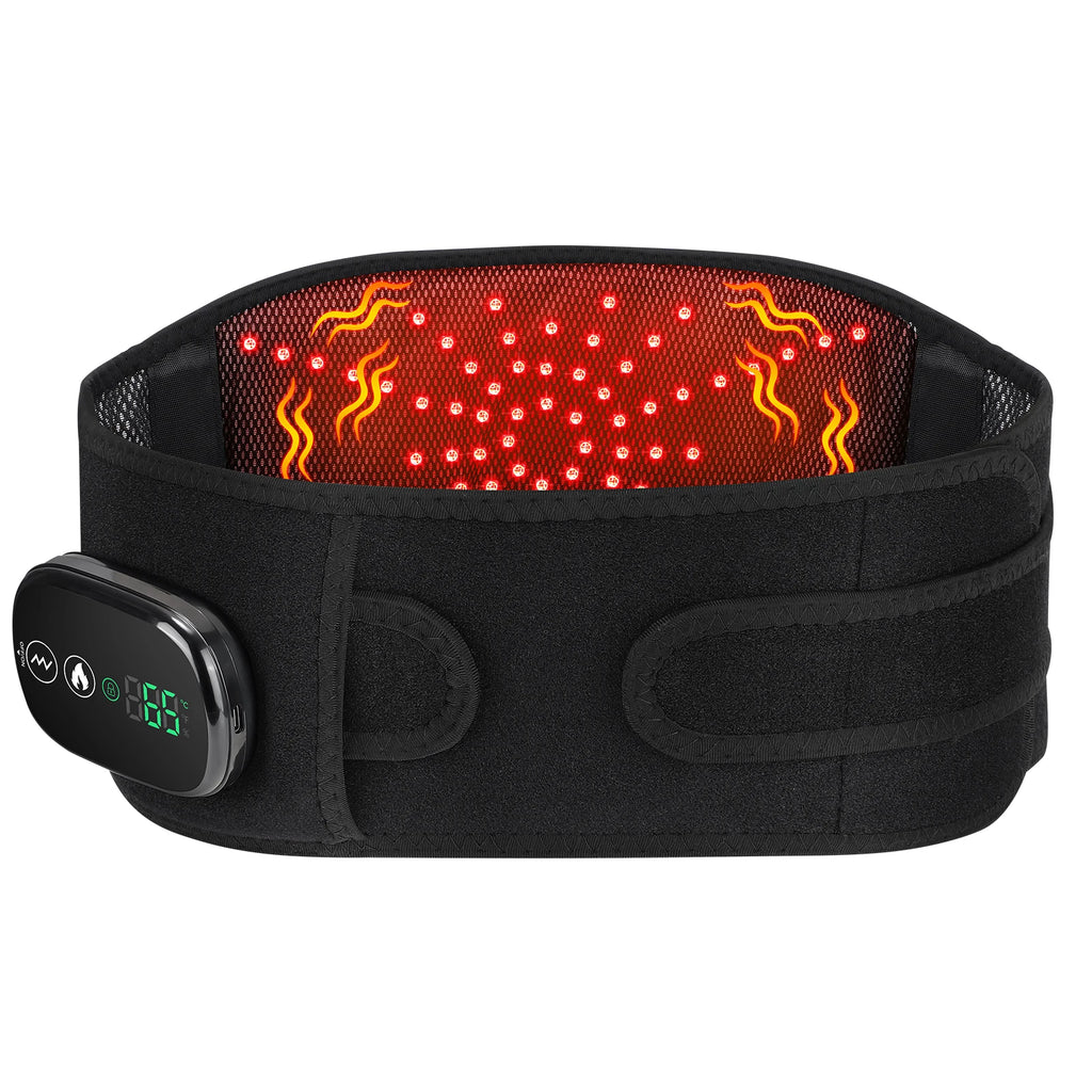 Lumbar Decompression Belt with Red Light Therapy and Vibration Support Fascia Gun Tidesmit
