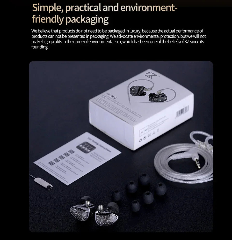 Wired Hybrid In-Ear Monitor Headphones with Dual Tuning by Tidesmit Tidesmit