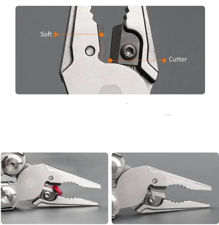 Daicamping  DL1 DL10 Clip Multifunctional DEC Clamp Folding Knife Tools Multitools Cable Camping Gear Multi Pliers Multi-tool