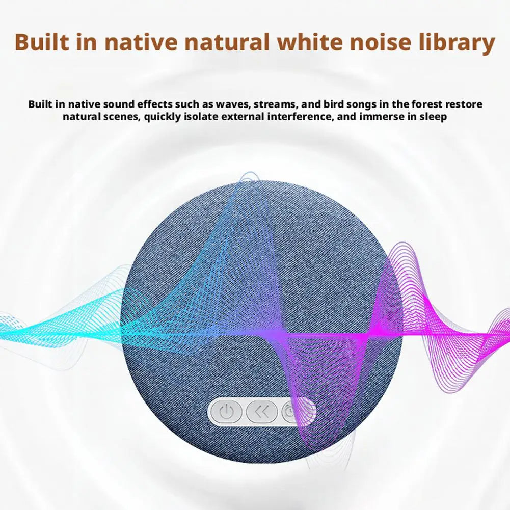 Mini Sleeping Bluetooth Speaker Nature Sound White Noise Soundbar Wireless MP3 Music Player Ultra Thin Timed Shutdown Audio Pla