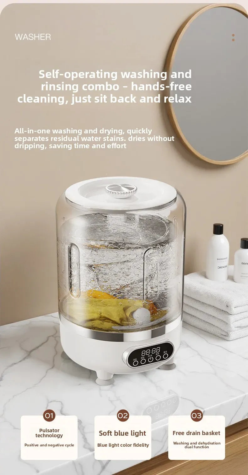 HUIBAOGE Mini Portable Washing Machine USB 20V