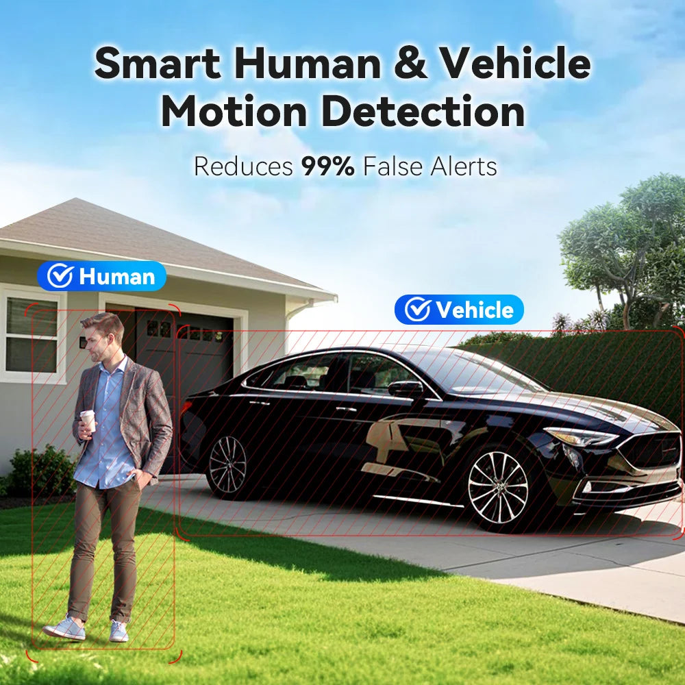Hikvision Compatible 8MP 4K PTZ IP Camera Outdoor Dome Onvif PoE 5X Optical Zoom CCTV Audio AI Auto Tracking Surveillance Camera