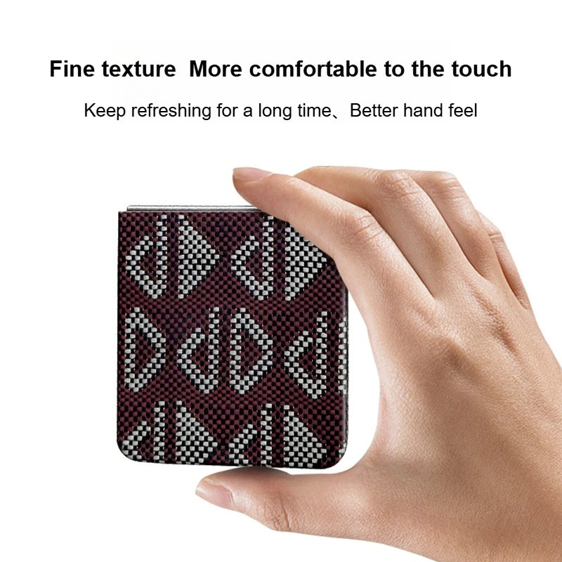 Samsung Galaxy Z Flip 7 Aramid Fiber Case with Magnetic Holder Tidesmit