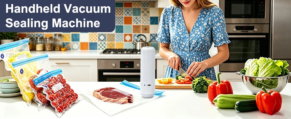 Vacuum Sealer Electric Air Pump Vacuum Packing Machine for Food Rechargeable Automatic Sealing Machine with Vacuum Packaging Bag