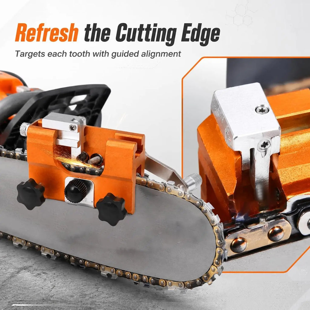 Fast  Chain Sharpener, Chainsaw Sharpener Kit, Portable Hand Crank Chainsaw Chain Sharpener Set, for All Kind Of Chain Saws