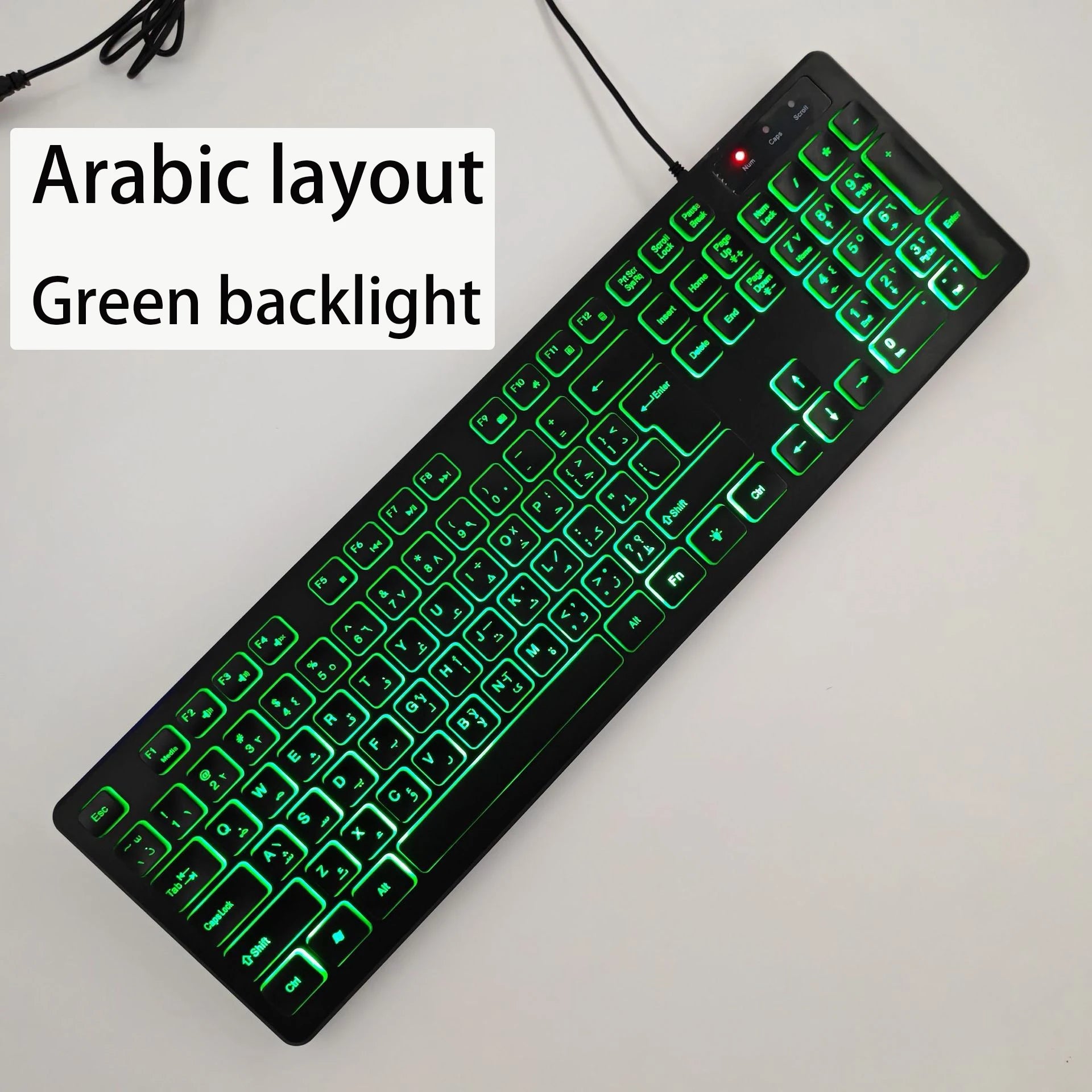 French（AZERT）/Spanish/Russian/Arabic/German keyboard layout Backlit wired Desktop Gaming Keyboard For Desktop Computer office