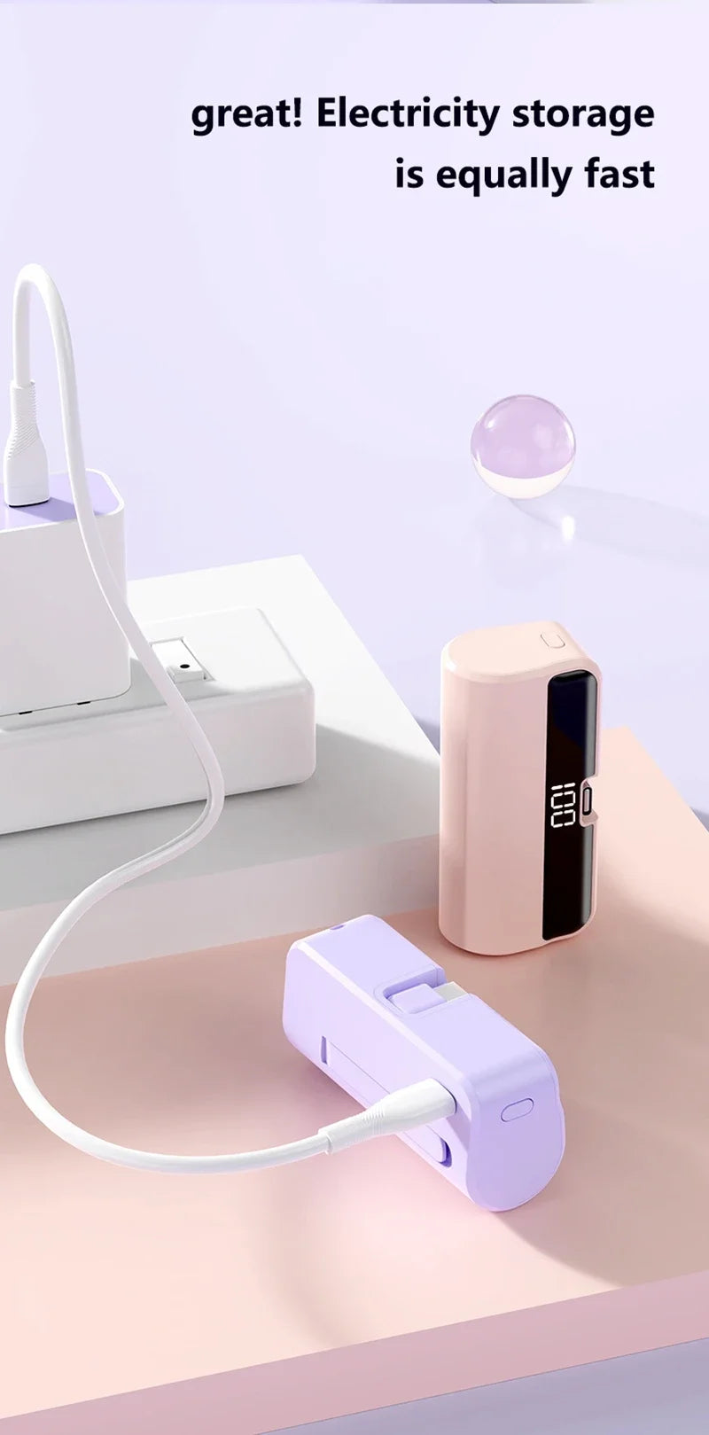 Portable Power Bank 50000mAh | Fast Charging USB-C Travel Battery Tidesmit