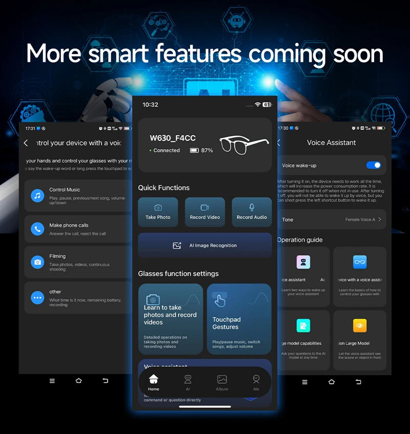 Smart Glasses with 4K HD Camera & Spatial Audio | Tidesmit Tidesmit