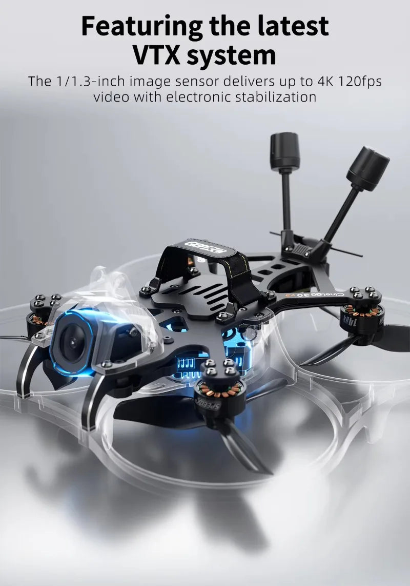 Cinelog30 V3 O4 Pro FPV Drone - 3-Inch Cinewhoop with ELRS 2.4G Tidesmit