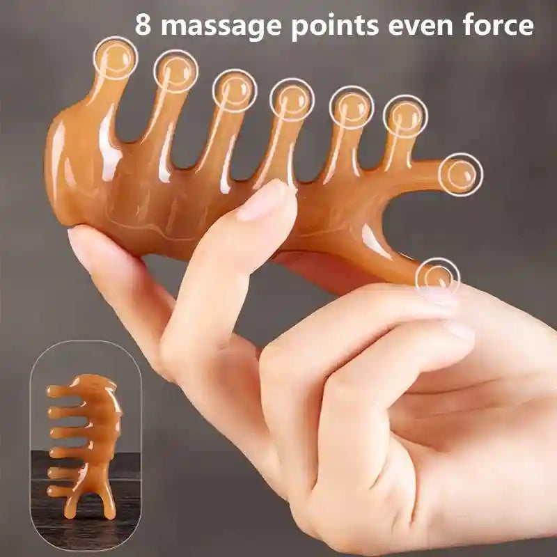 Gua Sha Facial Tool - Resin Ergonomic Face Massager for Muscle Relief Eye Massage Instrument Tidesmit