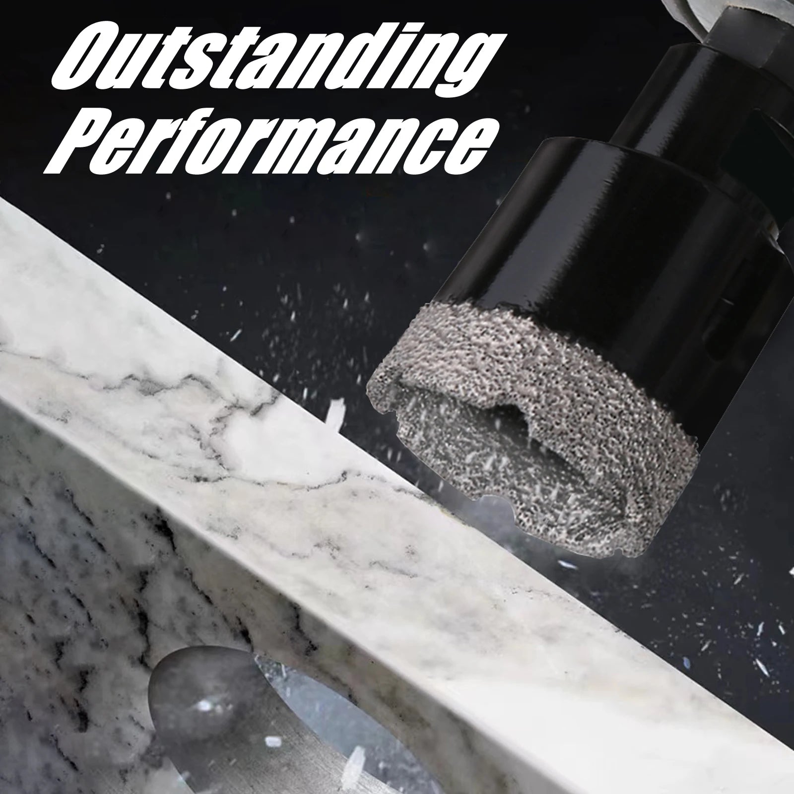 5-130mm M14 Thread Dry Vacuum Brazed Marble Masonry Hole Saw Opener Diamond Drilling Core Bit For Ceramic Tile Granite Marble