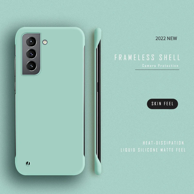 Samsung Galaxy S23 Slim Hard Frameless Case - Matte Shock-Absorbing Cover Tidesmit