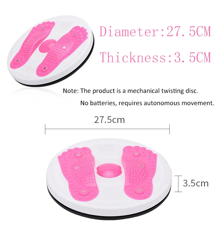 Waist Twisting Disc for Abdominal Toning - Magnetic Fitness Tool Body Shaping Massage Equipment Tidesmit