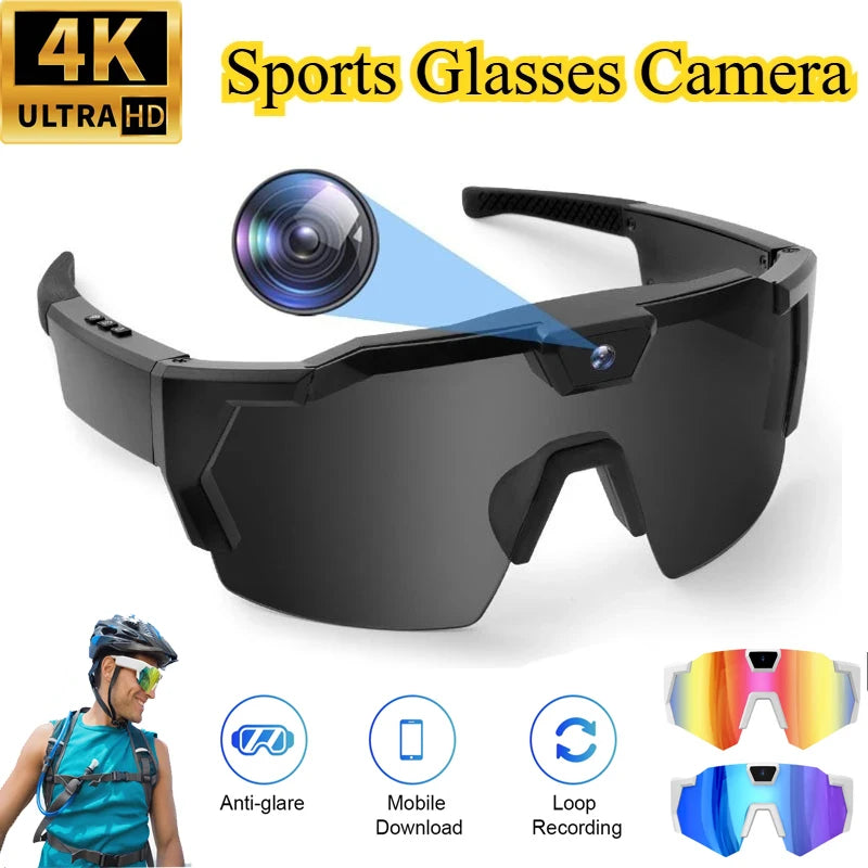 Smart Cycling Glasses with HD Camera - Windproof Sports Eye Protection Tidesmit