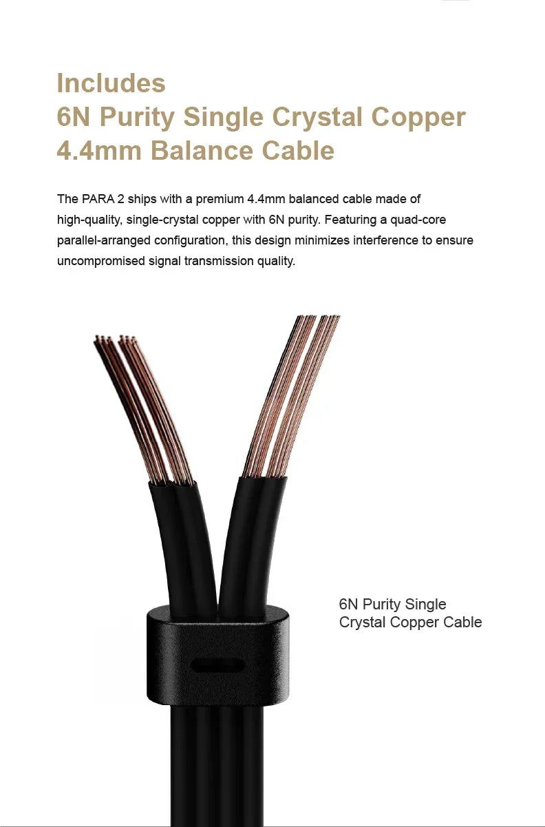 Moondrop Para II Planar Magnetic Headphones 100mm Drivers | Tidesmit Tidesmit