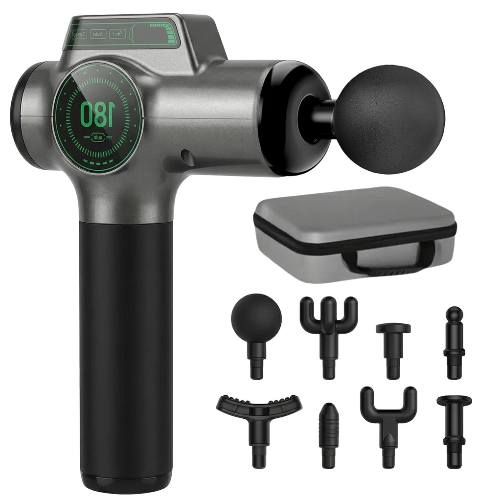 Portable Massage Gun: Deep Tissue Muscle Recovery & 8 Heads Fascia Gun Poland Tidesmit