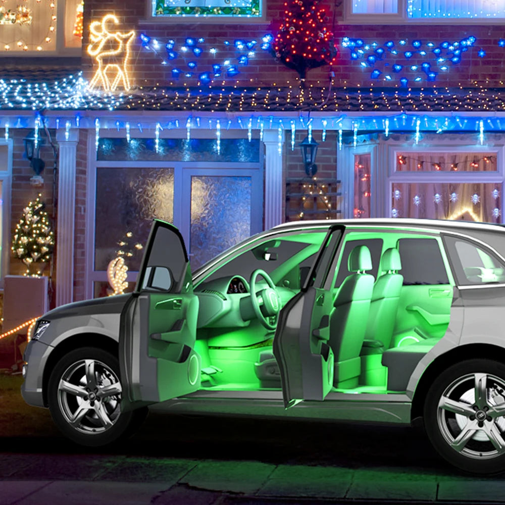 Ambient Car LED Footwell Lights – App Controlled Interior Lighting Tidesmit