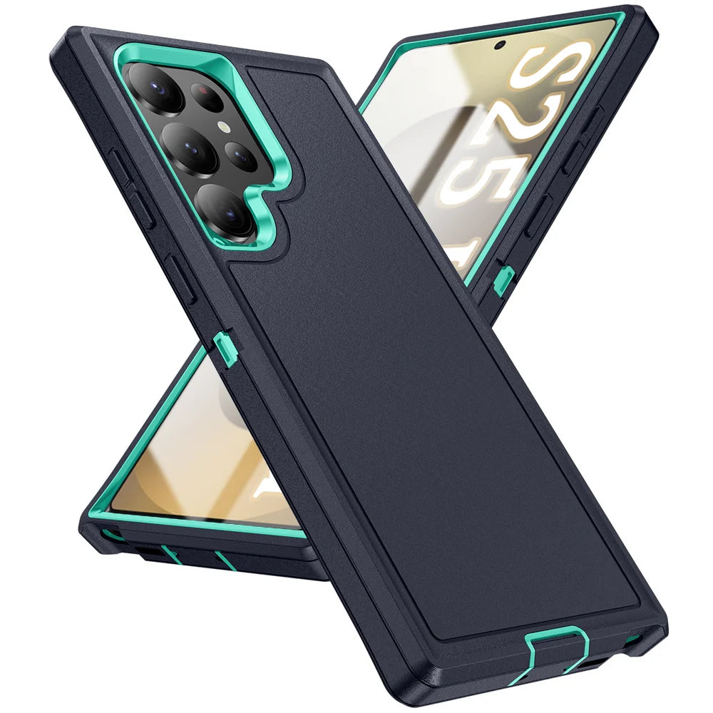 Samsung Galaxy S24 Ultra Military Armor Case With Kickstand Tidesmit
