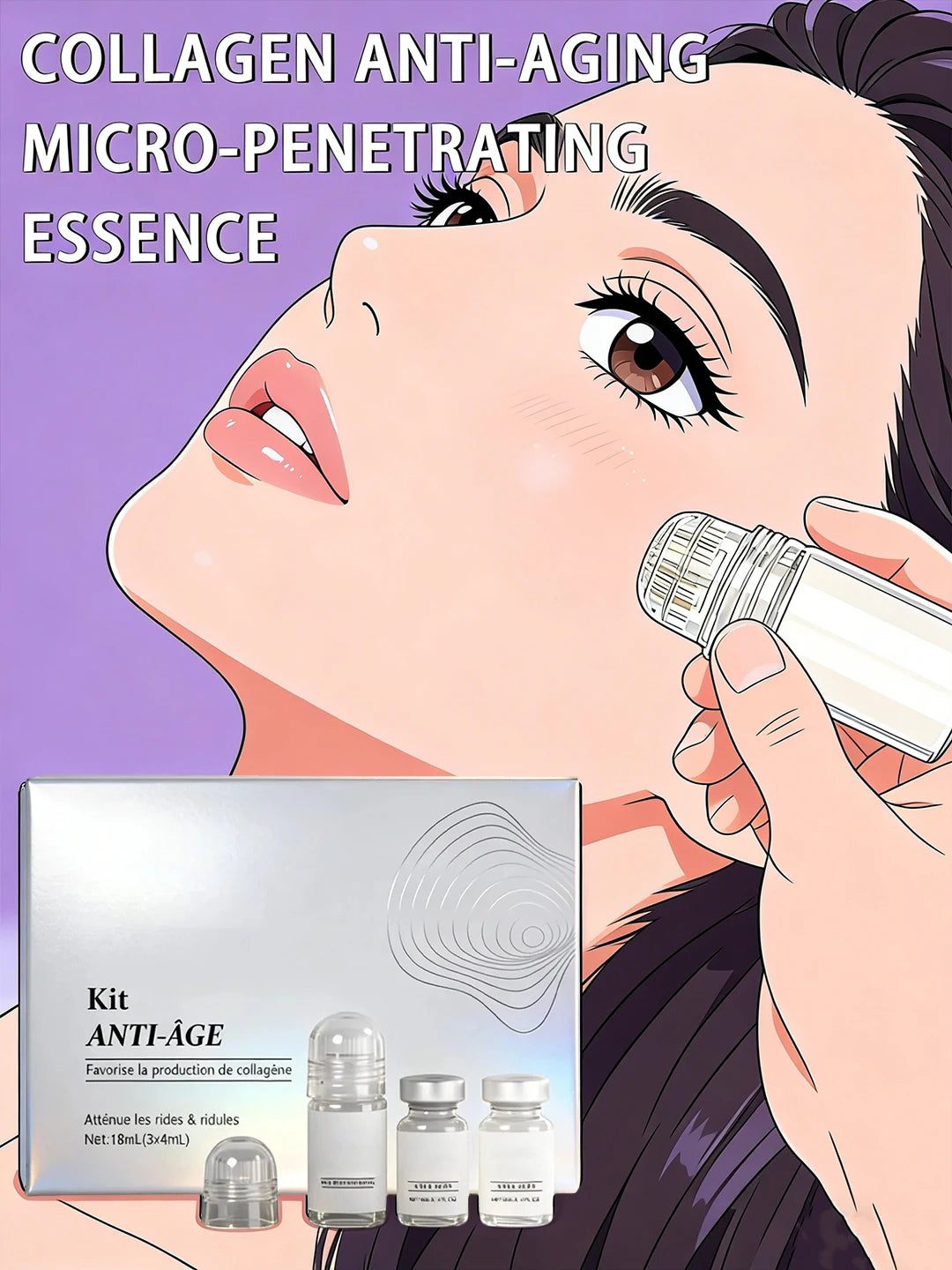 Tidesmit Deep Action Collagen Boost Serum for anti-aging lifting and hydrating face makeup care