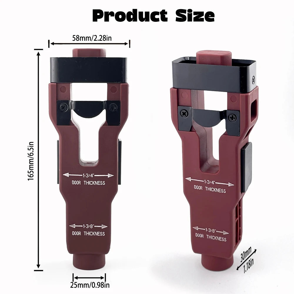 2 in 1 Hinge Drilling Fixture Combination Durable Door Frame Stable Locator Woodworking Installation Screws DIY Auxiliary Tools