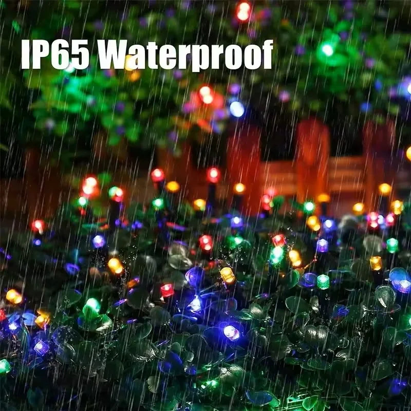 Outdoor Solar Powered Lighting LED Solar String Lights Courtyard Lights Waterproof Starry Fairy Lights For Festival Party