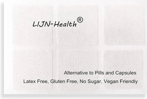 LIJN-Health vitamin B complex transdermal patches sheet, latex-free, gluten-free, vegan