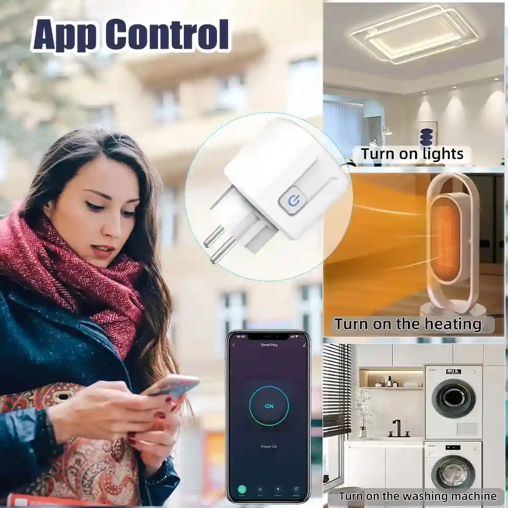 Tidesmit Wifi Smart Plug 16A with Energy Monitor & Voice Control Tidesmit