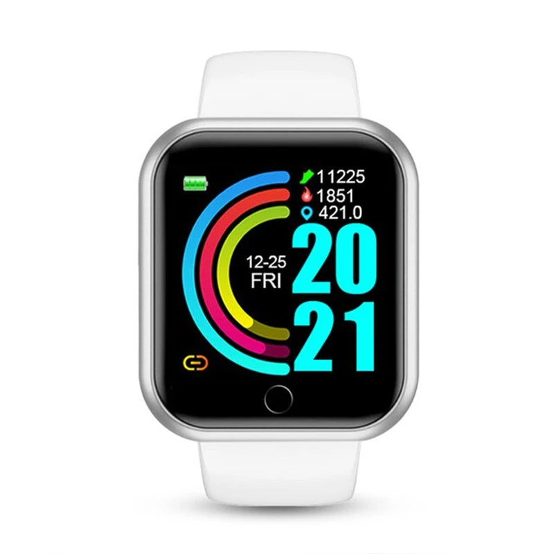 Smart Watch Message Remind Music Control Calorie Distance Fitness Tracker Men Smartwatch Women Kids Watches Clock Alarm Y68 D20