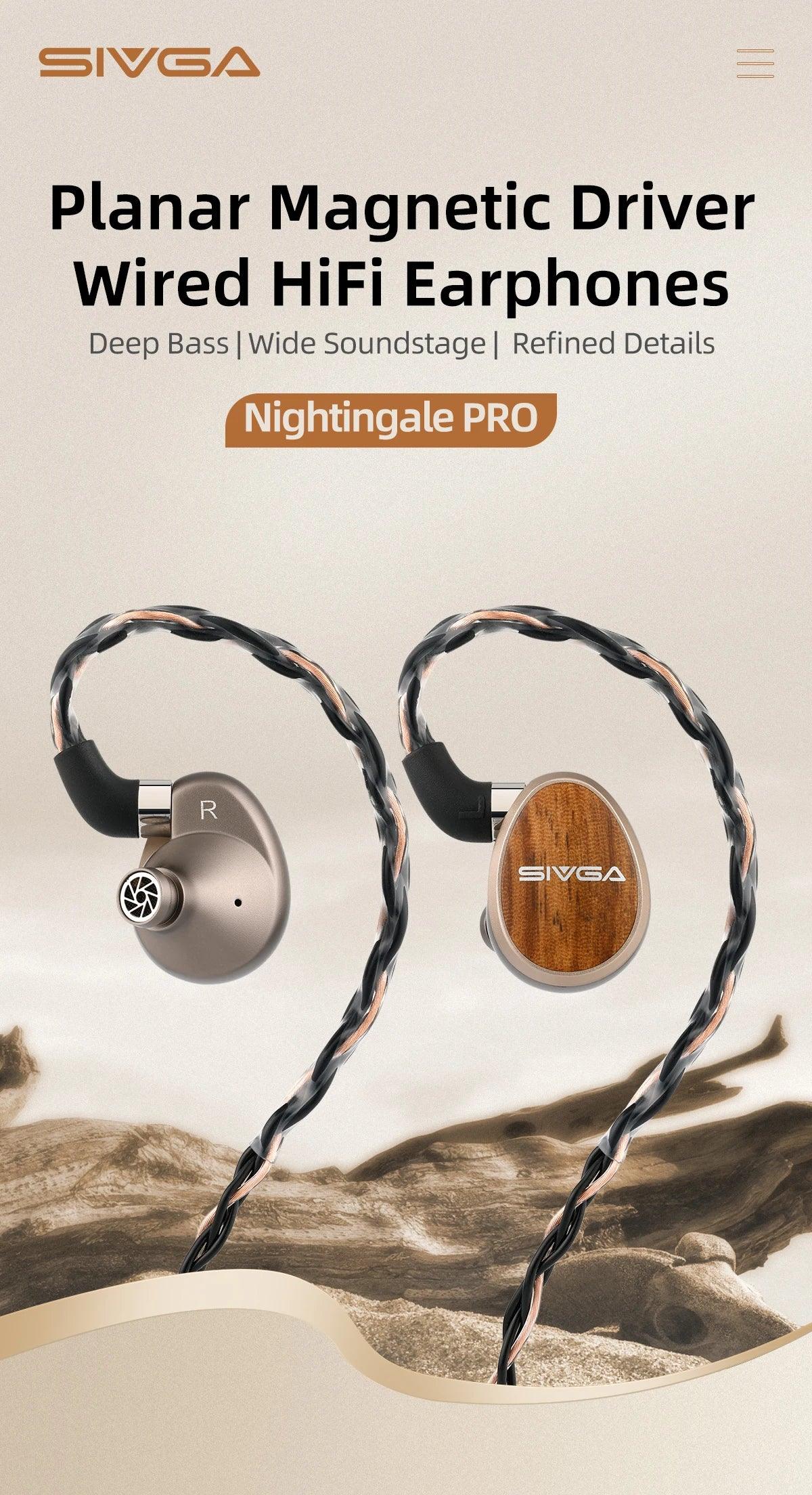 Nightingale Pro Planar Magnetic Earphones | Tidesmit HiFi Monitor Tidesmit