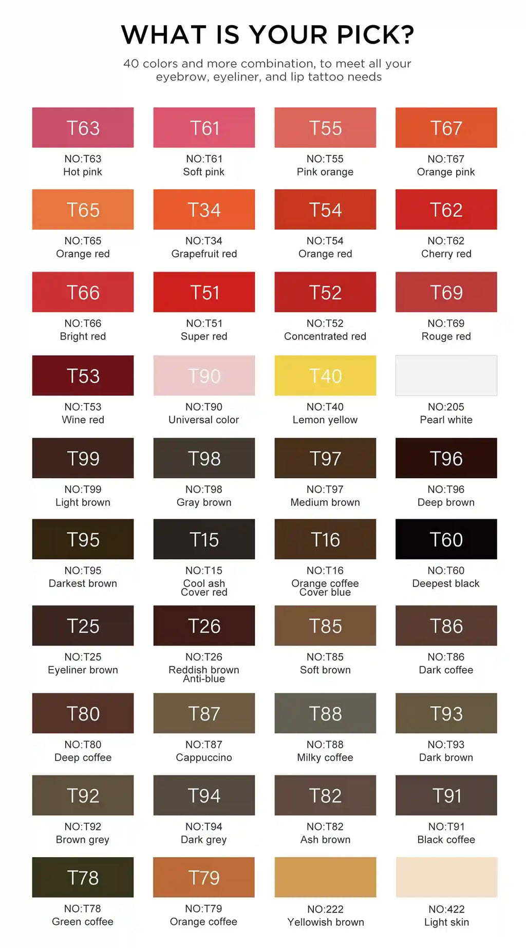 Permanent Makeup Pigment 5ml | Professional PMU Lip & Brow Ink Permanent Makeup Machines Tidesmit