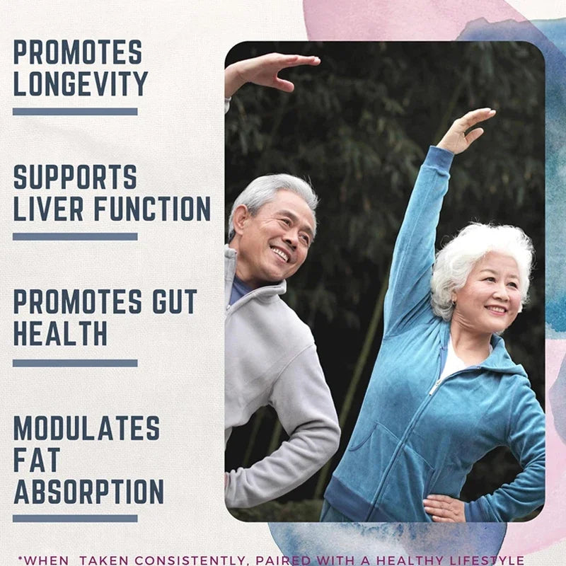 60 Capsules, Niu Zhangzhi Pure Mushroom Extract Supplement, Metabolic Support, Liver Function Support, Non Genetically Modified