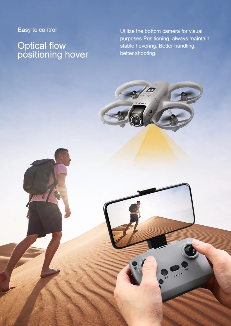Mini GPS Camera Drone with 8K Dual Lens & Obstacle Avoidance Tidesmit