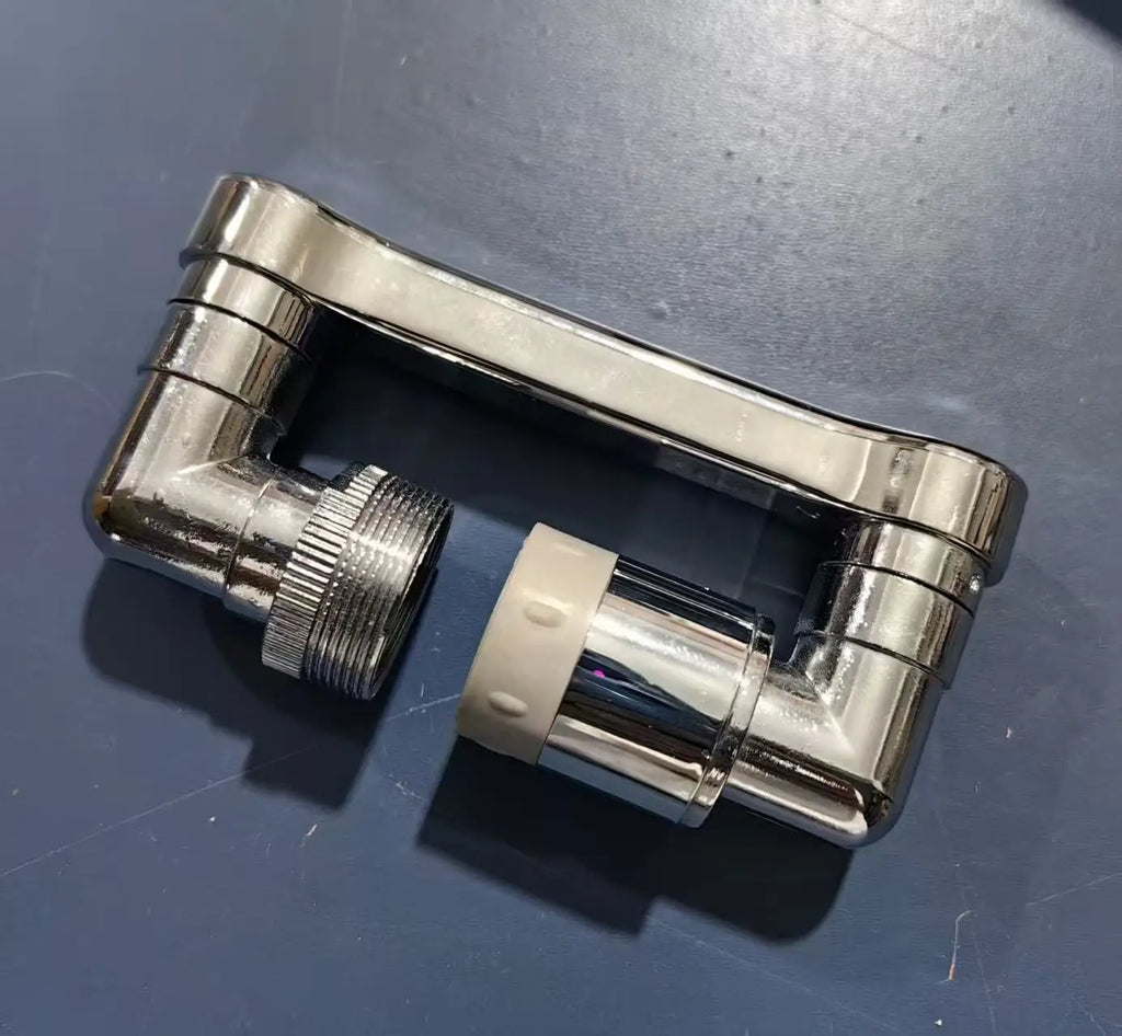 1pc 1080° Swivel Stainless Steel Faucet Extender Splashproof Dual Spray Mode Bathroom Sink Accessories Universal, with Adapter