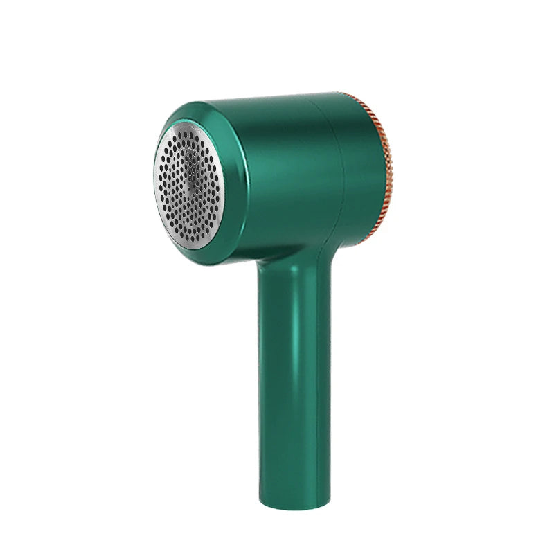 Tidesmit USB rechargeable fabric lint shaver and hair ball trimmer for clothes, side view detail