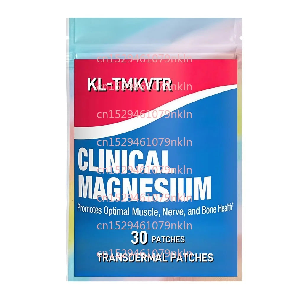 30 Patches Magnesium Complex Transdermal Patches with Glycinate Malate for Optimal Muscle Nerve Bone & Digestive Health Support